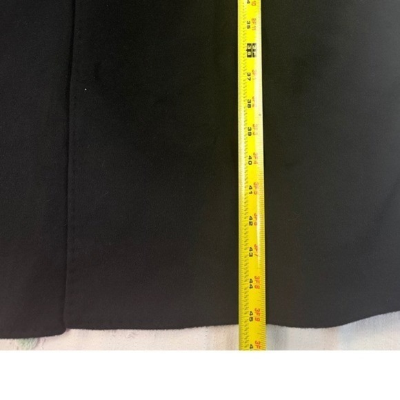 Hart Schaffner Marx Sheffield Black 100% Cashmere Wool Overcoat Size 46R - Picture 6 of 9